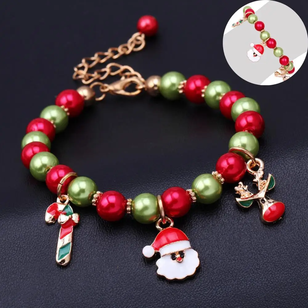 3 шт браслеты Санта Клауса Рождественские украшения подарок 2019 Navidad
