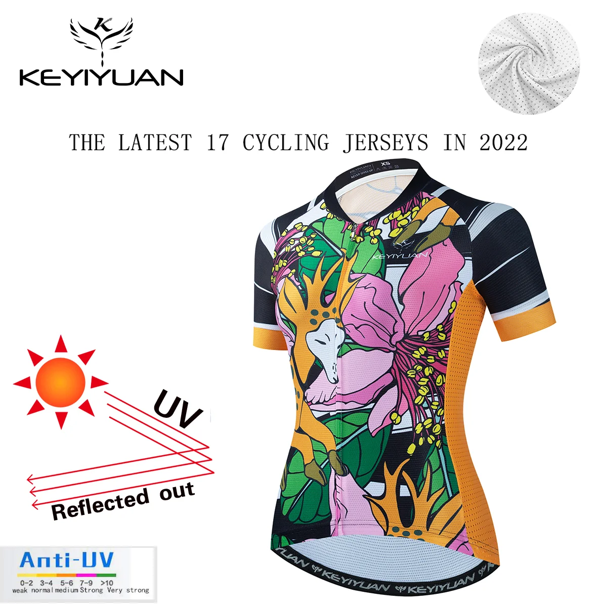 

KEYIYUAN 2023 Bike Jersey Road Mtb Shirt Summer Short Sleeve Cycling Clothing Tops Woman Bicycle Clothes Blusa Ciclismo Feminina