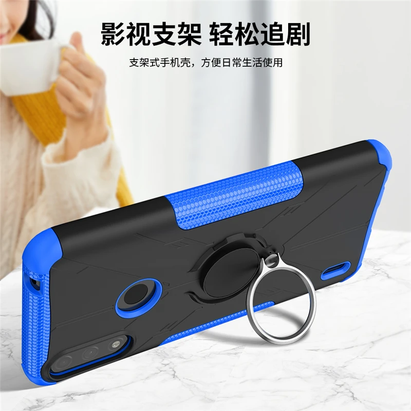 Funda completa para Motorola Moto E7i Power, carcasa con soporte de succi&oacute;n magn&eacute;tica, para Moto E7i Power, Moto E7i Power 6,51-5