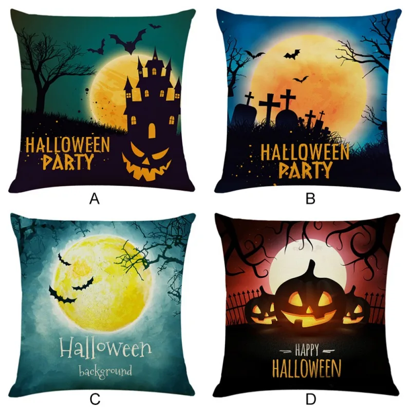 Чехол для подушки на Хэллоуин Осенний декоративный чехол дивана автомобиля