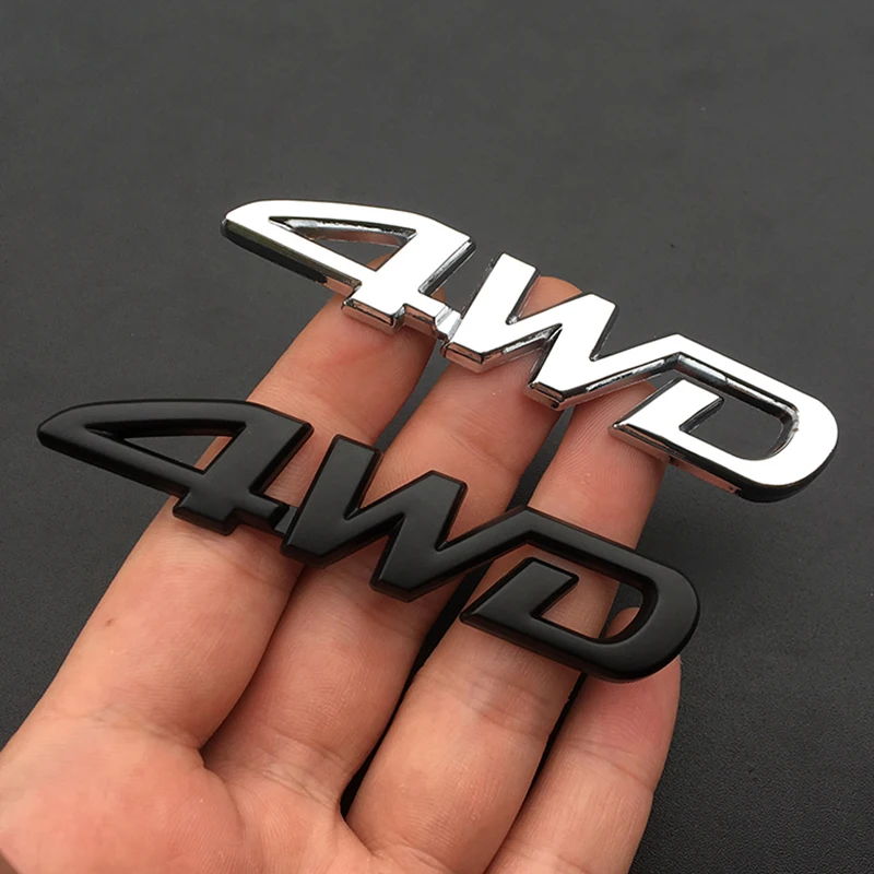 3D металлический 4WD логотип наклейка значок для автомобиля наклейки на авто