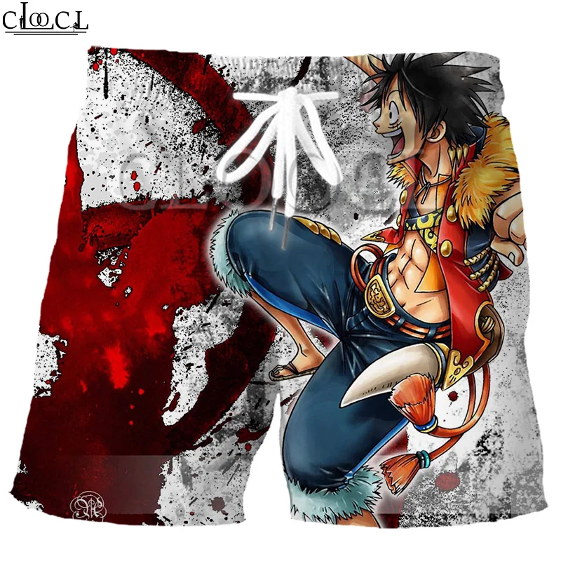 CLOOCL новейшие Японские Аниме One Piece 3D печать мужские модные спортивные шорты хип