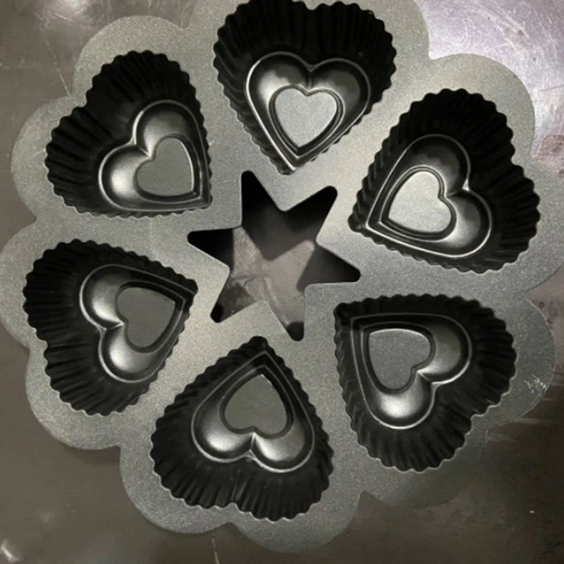 

10Inch Aluminum Cake Mold DIY Baking Dessert Mousse Cake Baking Tools Double-Sided Non-Stick Chiffon Cake Mold Cake Tool