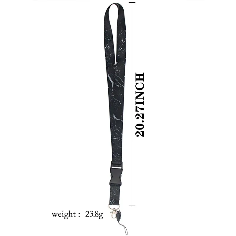 

Marbling Lanyard for Keys Camera USB ID Badge Holder Whistle Mobile Phone Straps Neckband Hang Rope Webbing Keychain Lanyards