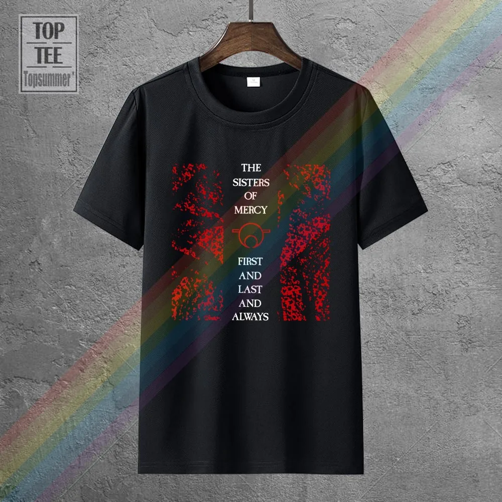 

Sisters Of Mercy First And Last Tshirt Hippie Goth Tee Shirt Gothic Emo Print Sweatshirts Funny T-Shirt Punk Rock T-Shirts