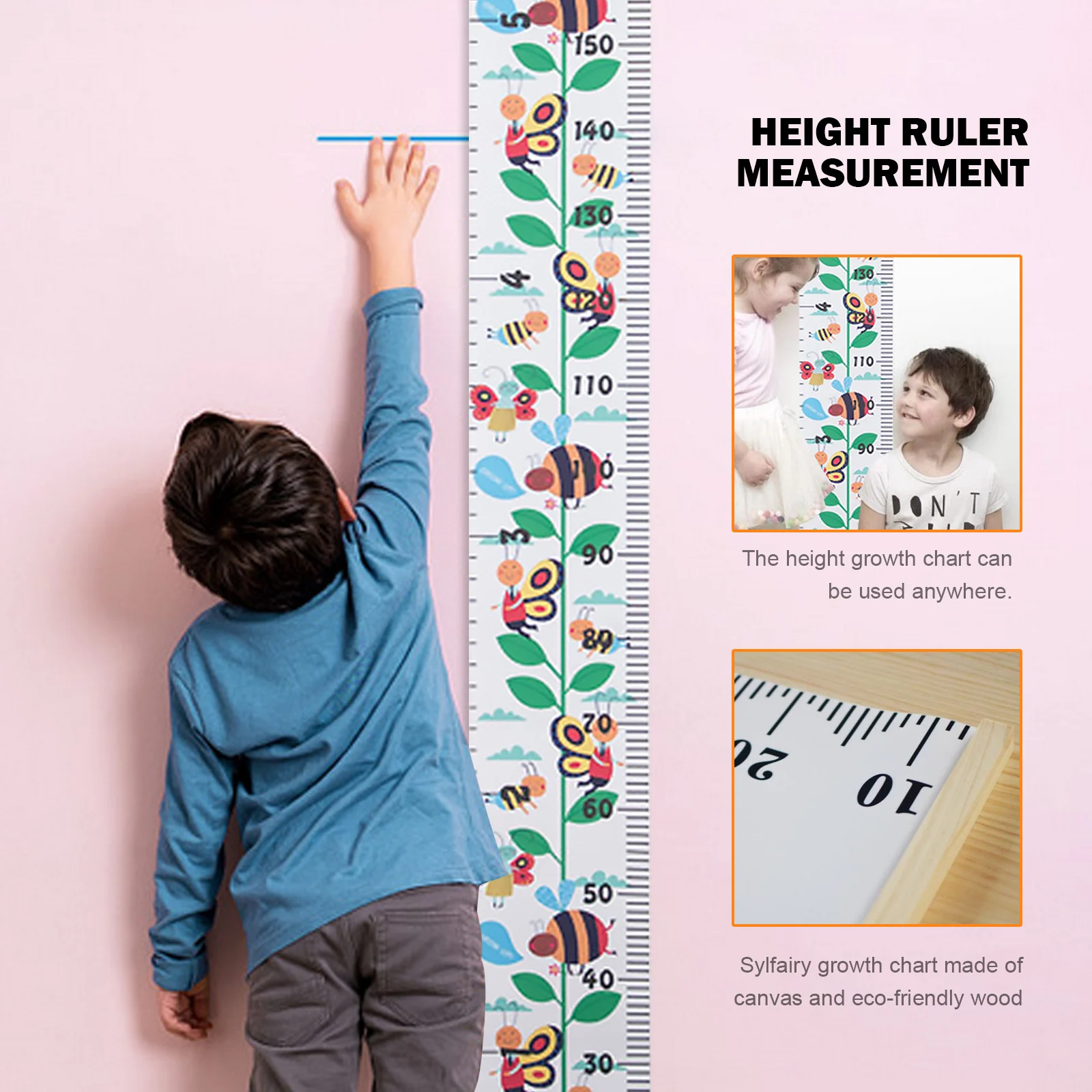 

Деревянная настенная линейка для измерения роста ребенка, настенная наклейка, декоративные реквизиты, Детская фотография для спальни, укра...