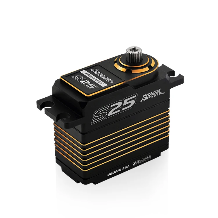 Power HD Storm S15/S25/S35 гоночный цельнометаллический бесщеточный цифровой сервопривод для радиоуправляемого автомобиля/неподвижного крыла/внедорожника/дрона - Цвет: S25 30kg yellow