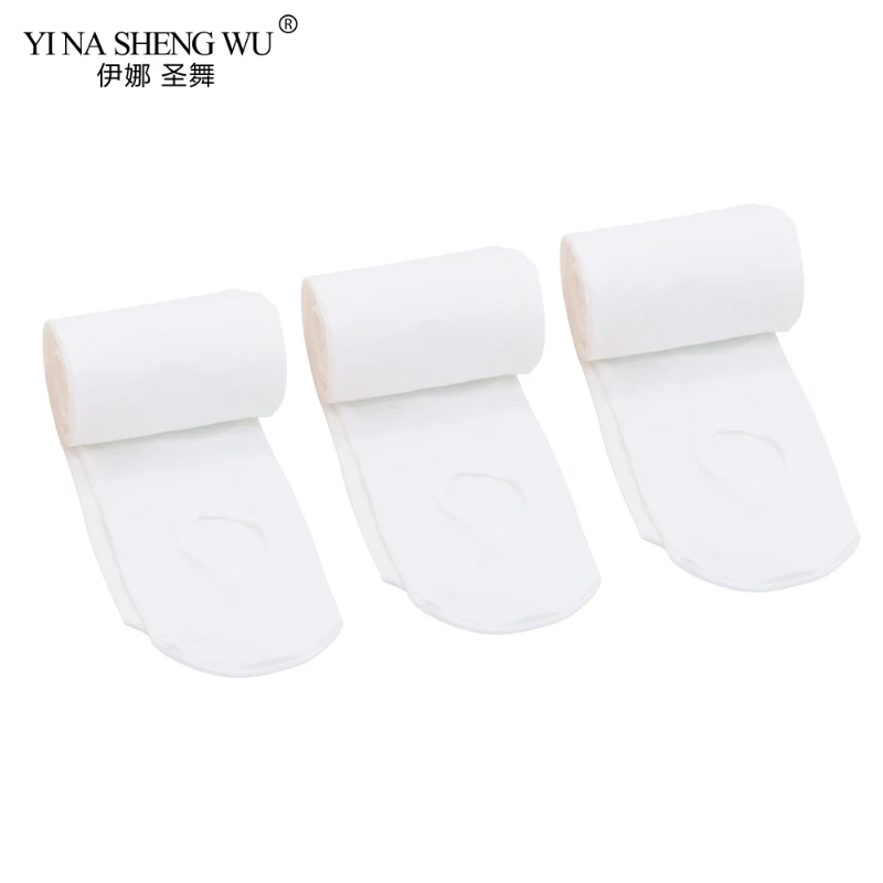 3 Pairs White 60D Детские балетные трико для девочек, детские нейлоновые леггинсы для взрослых гимнастика, танцы, детские колготки-пачки, 3 пары, 2 пары, 1 пара - Цвет: 3 Pairs White