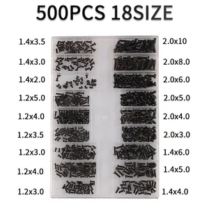 500Pcs 18 Types Mini Screw Nuts DIY Kit Laptop Computer Assemble Repair Screws Fastener Set For Repa in USA (United States)