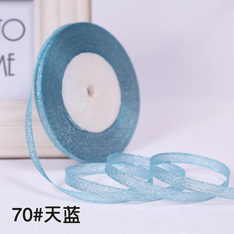 Блестящая лента 25 ярдов 6 мм украшение для рождественской вечеринки свадьбы