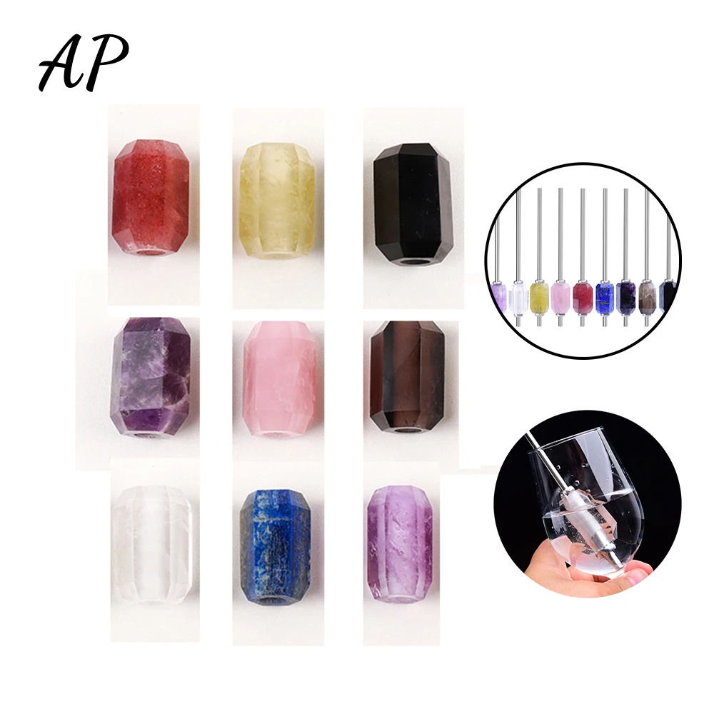 Natural Rose Quartz Tubularis Crystal Column Mixer Degaussing And Purifying Water Source Health Kitchenware