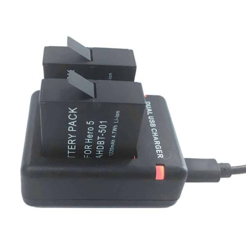 Для Hero 5 6 7 8 Black Battery + двойное зарядное устройство для Hero6 Hero5 аксессуары камеры |