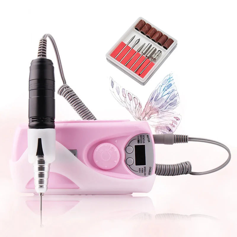 1 Набор 30000 об/мин электрическая дрель для ногтей 2 способа вращения