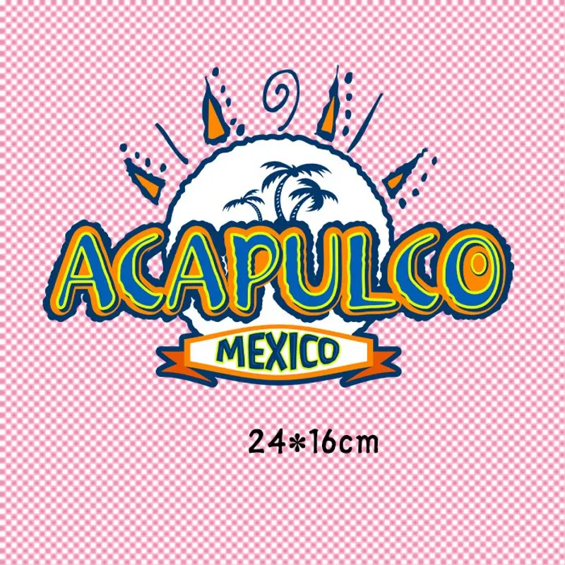 

24x16cm New Fashion Iron on Patches For DIY Heat Transfer Clothes T-shirt Thermal transfer stickers Decoration Printing