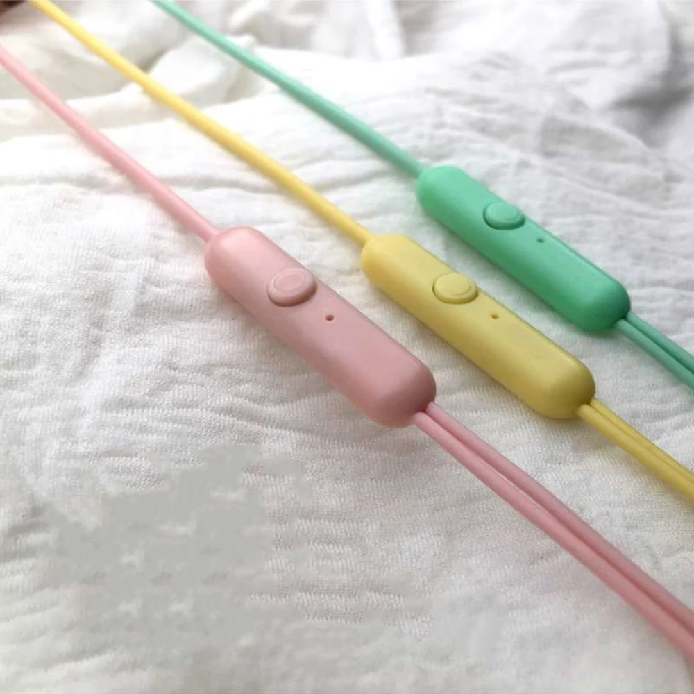 Проводные наушники с разъемом 3 5 мм для HUAWEI vivo OPPO Универсальные U19 Macaron Color