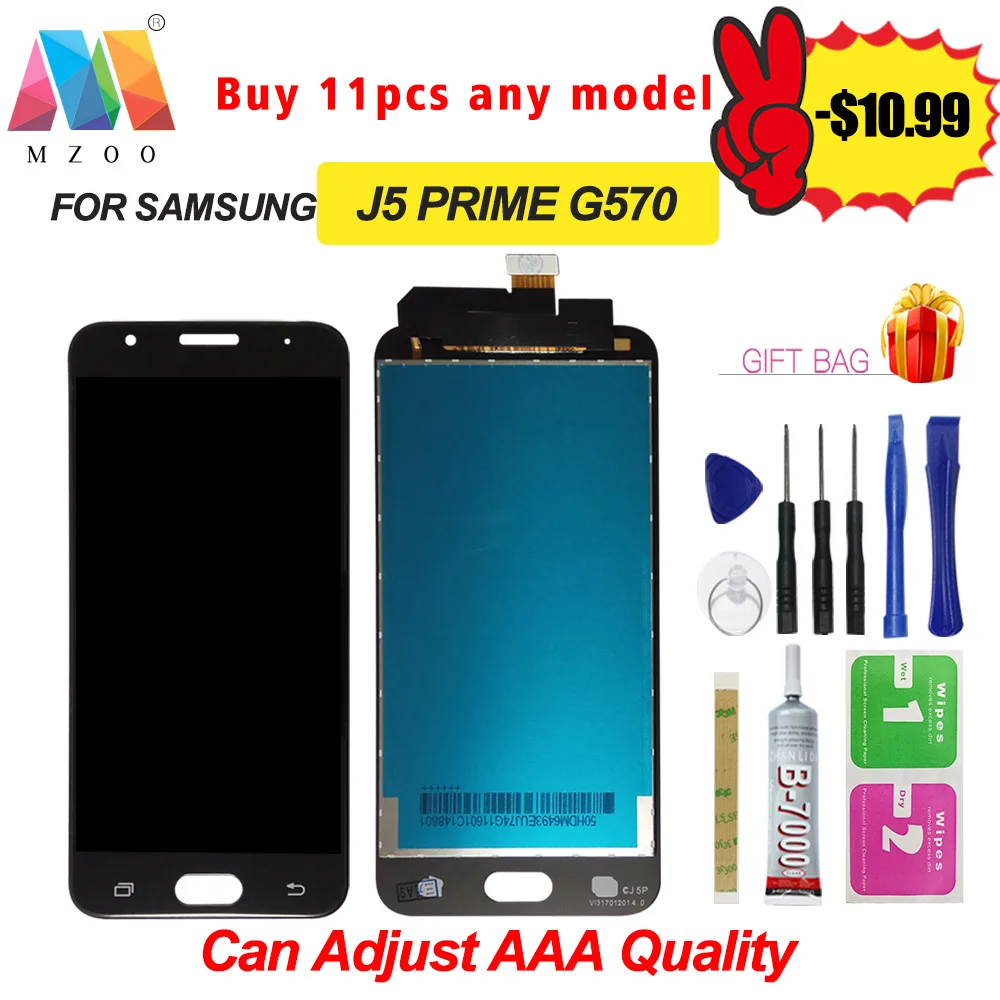 100% тест высокого качества для Samsung Galaxy J5 Prime G570 G570F On5 2016 G5700 ЖК дисплей с сенсорным