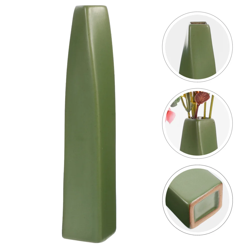 Chinese Style Ceramic Vase Simple Flower Container Decorative Bottle | Дом и сад