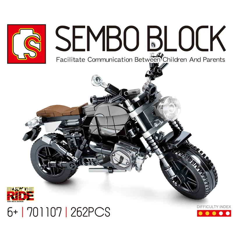 2022 new Motorcycle model Building Blocks Speed Champ sport Race moto sets Off Road Vehicle City car Motorbike bricks kits toys | Игрушки и