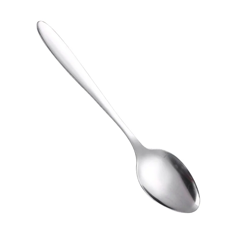 Stainless Steel Soup Spoon Wholesale Restaurant Western Food Sharp Household Environmentally Friendly Tableware Gift | Дом и сад