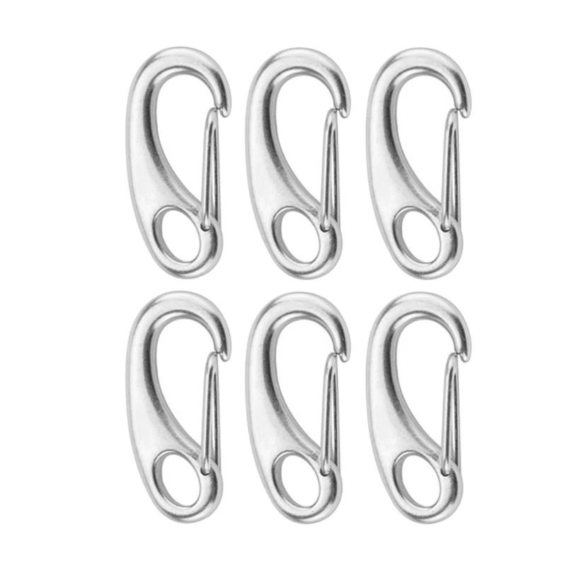 6 шт./лот пружинный карабин в форме яйца Многофункциональный Карабин для походов