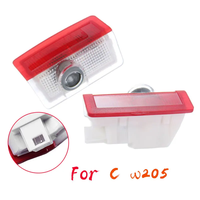 2 шт. Автомобильные светодиодные двери Добро пожаловать Свет для Mercedes Benz Логотип