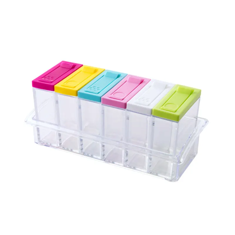 

Spice Jar Storage Plastic Container Bottle Sets Tool Pepper Spices Clear Storage In The Kitchen Storage Box Kitchen Organization