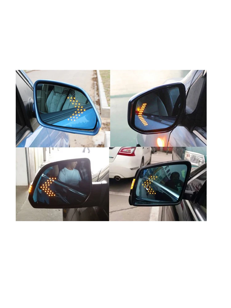 For Porsche Macan Cayenne Panamera LED Large Vision Blue Rear View Mirror Lens | Автомобили и мотоциклы