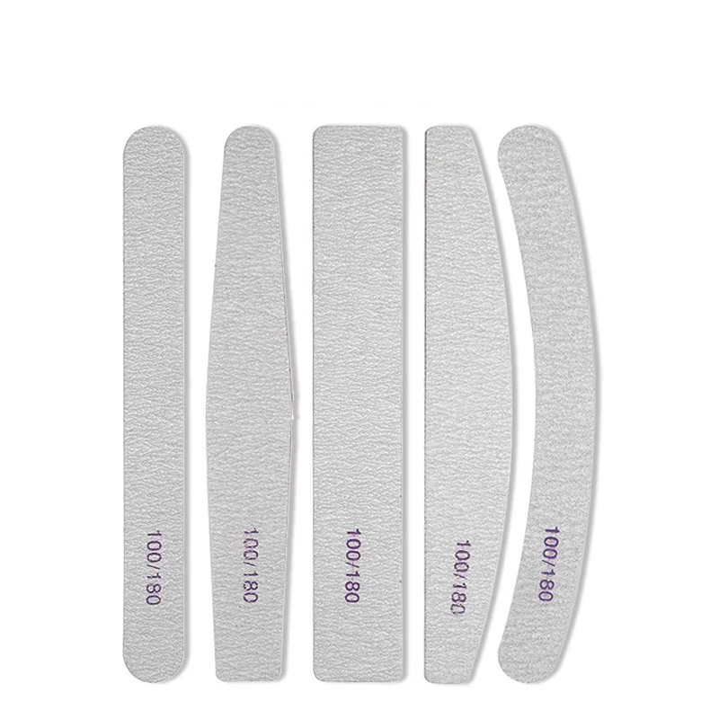 

10Pcs 100/180 Nail File Double Side Buffer Trimmer Sandpaper Professional Sanding Block Pedicure Manicure Polishing Tools
