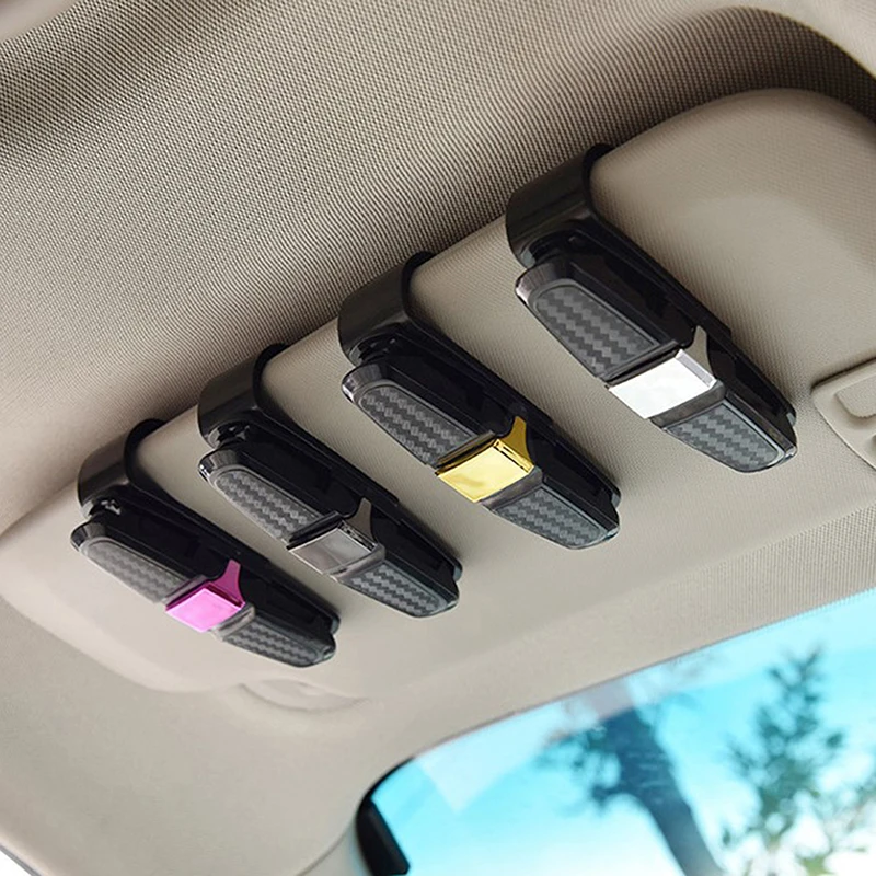 

3 Color Auto Sun Visor Glasses Fastener Clip Holder For Sunglasses Car Interior Plastic Clip