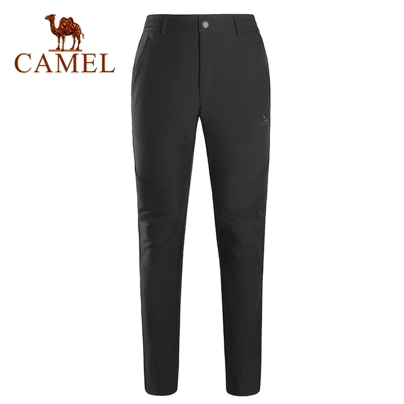 CAMEL походные брюки треккинговые мужские и женские водонепроницаемые зимние уличные большие лыжные брюки - Цвет: 181Black Female