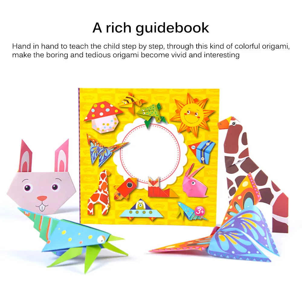 

Baby Toys 3D Origami Cartoon Animal Book Toy Kids DIY Paper Art Baby Early Learning Education Toys Gifts