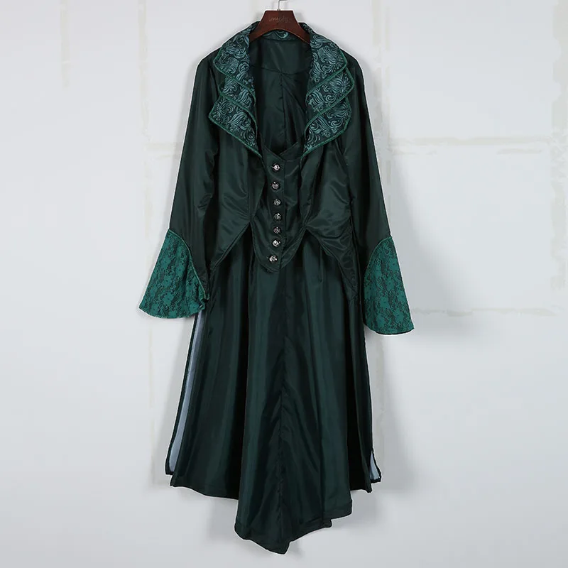 Женский кружевной плащ в готическом стиле элегантный винтажный с ласточкиным