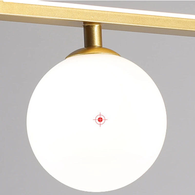 

Modern Simple Metal Dimming Gold and Black Chandelier LED Bedroom Dining Room Coffee Room Magic Bean Glass Pendant Lights