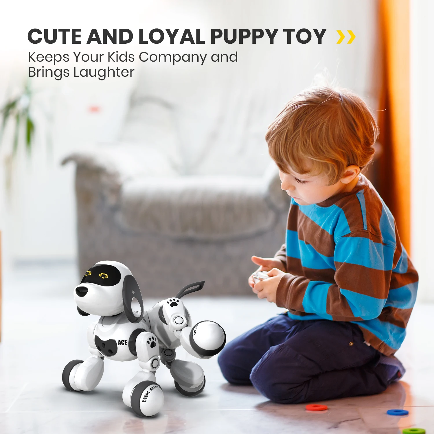 Детский программируемый умный робот-собака с датчиком жестов | Игрушки и хобби