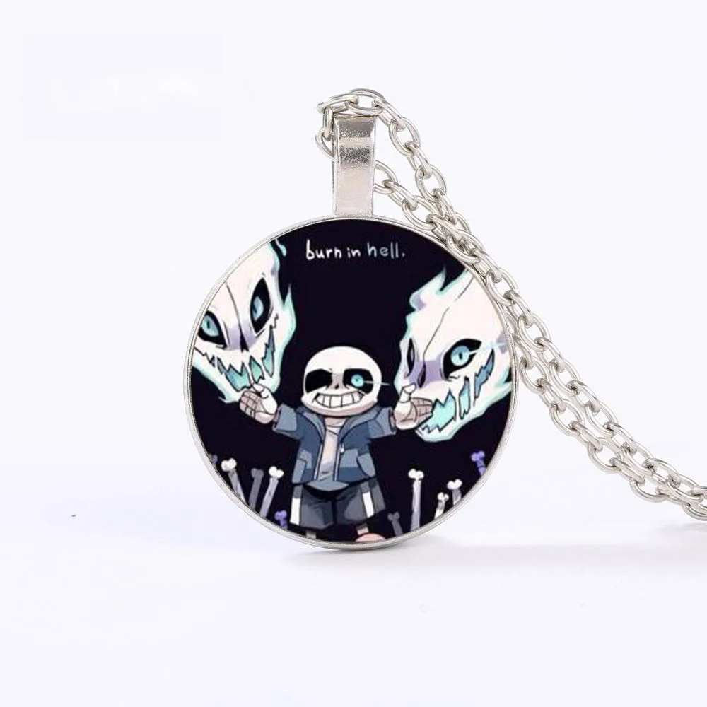ГОРЯЧАЯ видео игра Undertale Sans Длинная цепочка Ожерелье косплей мультфильм рисунок