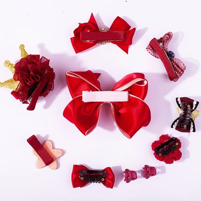 Набор заколок для волос девочек 10 шт. в подарочной коробке | Детская одежда и