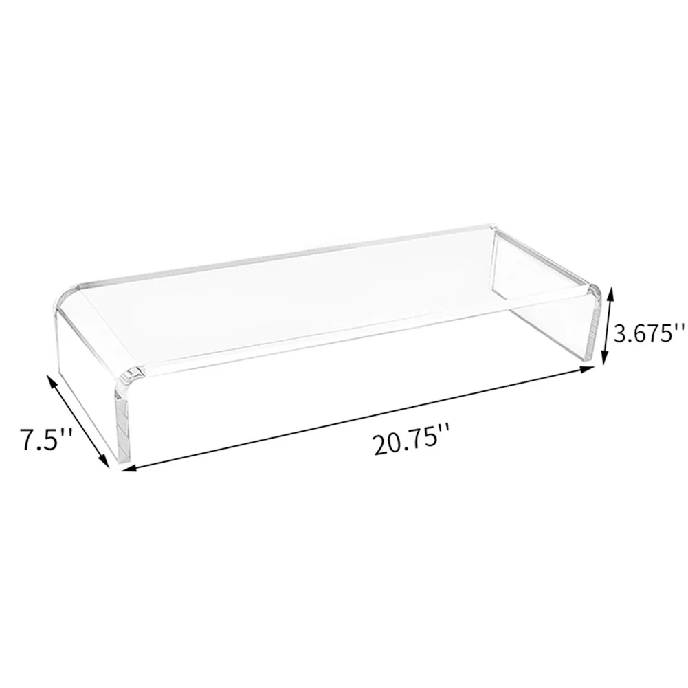 

Acrylic Monitor Stand Space Desk Riser For Computer Laptop Below 21Inch Neck Protection Desktop Stand Computer Monitor Riser