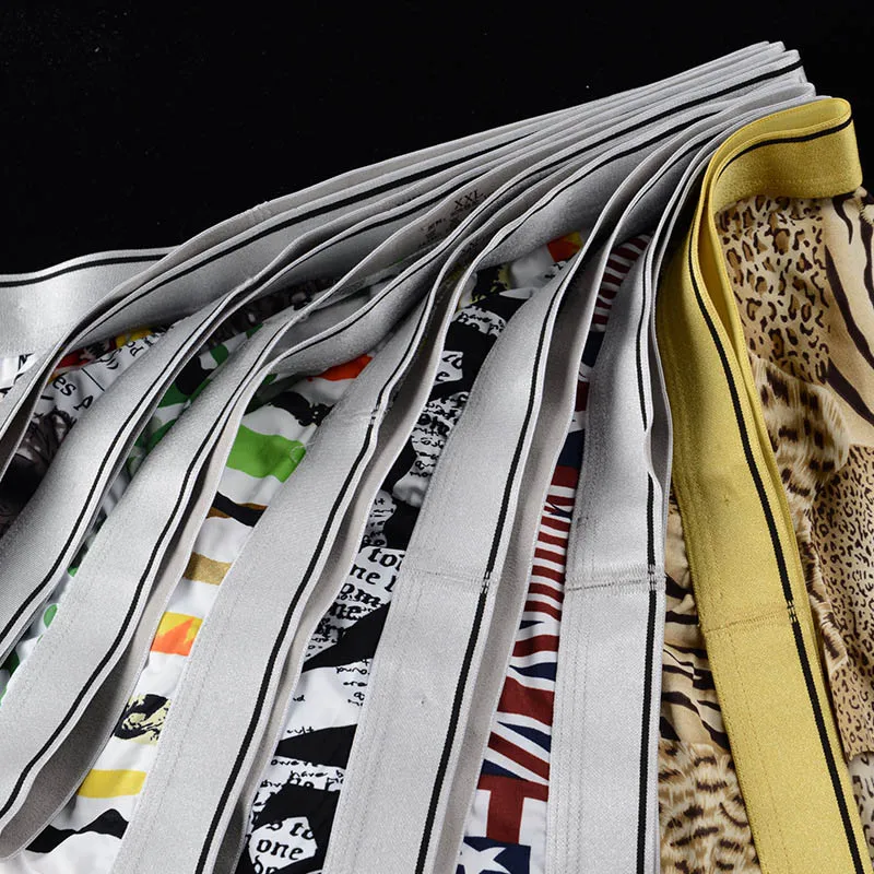 Мужские нейлоновые трусы-боксеры 10 шт./лот с принтом | Мужская одежда