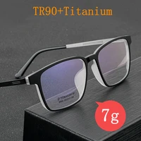 new fashion titanium alloy spectacle frame men ultralight large frame high quality tr90 myopia optical prescription frame