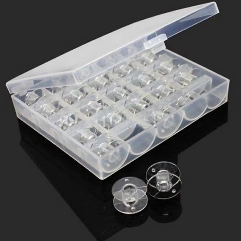 

Sewing Machine Bobbins Spools Empty Bobbins Spools Sewing Machine Plastic Storage Box Home Sewing Accessories Tools HA00352