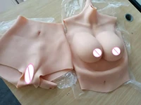 sale 2 in 1 new g cup halfbody fake artificial boobs breast forms and vagina panty crossdresser shemale drag queen transgender