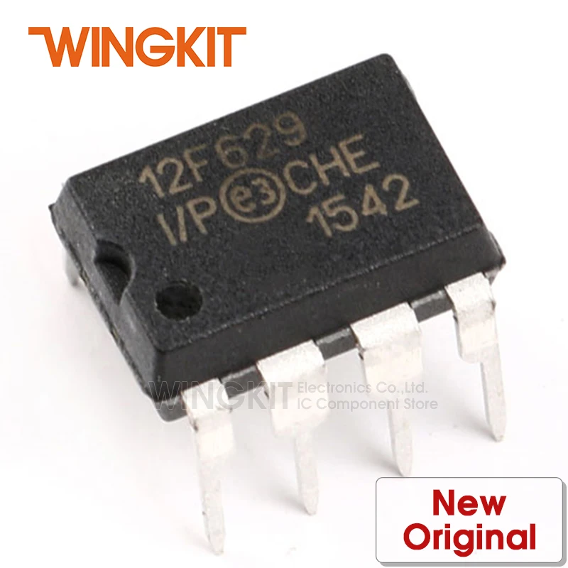 1 шт. PIC12F629-I/P DIP8 12F629-I/P PIC12F629 12F629 DIP-8 8-битный микроконтроллер | Электроника