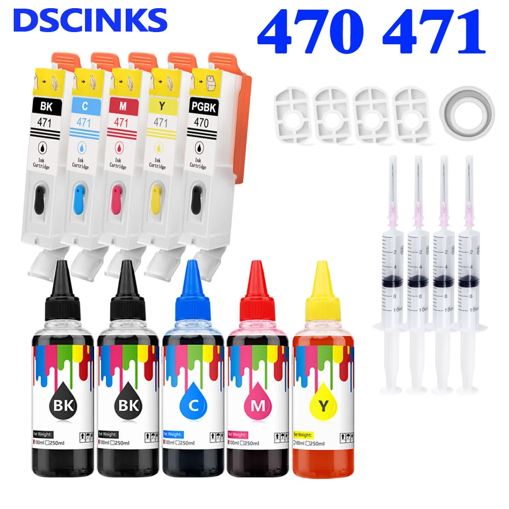 

PGI-470 CLI-471 for Canon MG6840 MG5740 MG7740 TS5040 TS6040 6840 5040 printer refill ink cartridge with permanent chip