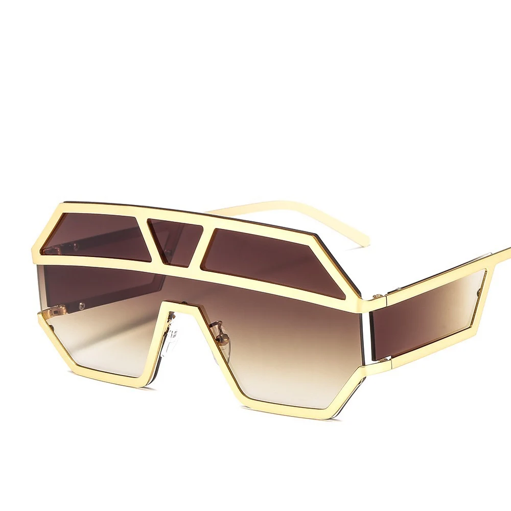 Солнцезащитные очки большого размера для мужчин и женщин брендовые дизайнерские