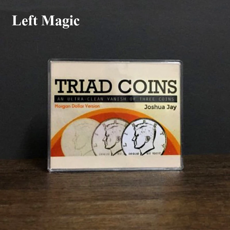 Triad Coins (Morgan Gimmick) волшебные трюки Производят замену трех монет Magia крупным планом