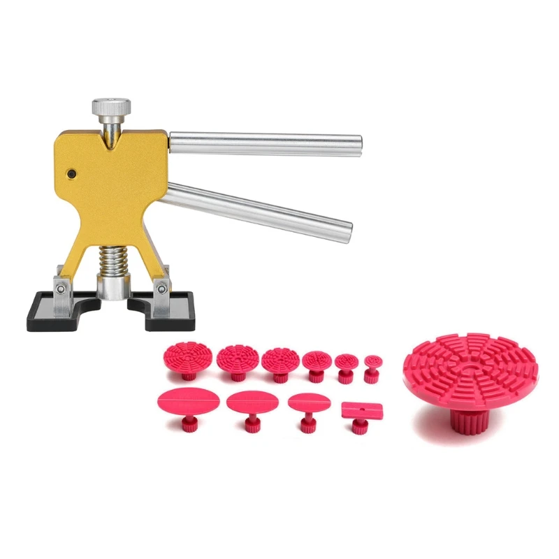 

Auto Paintless Dent Repair Kits - Car Dent Puller with Bridge Dent Puller Kit for Automobile Body Motorcycle Refrigerator