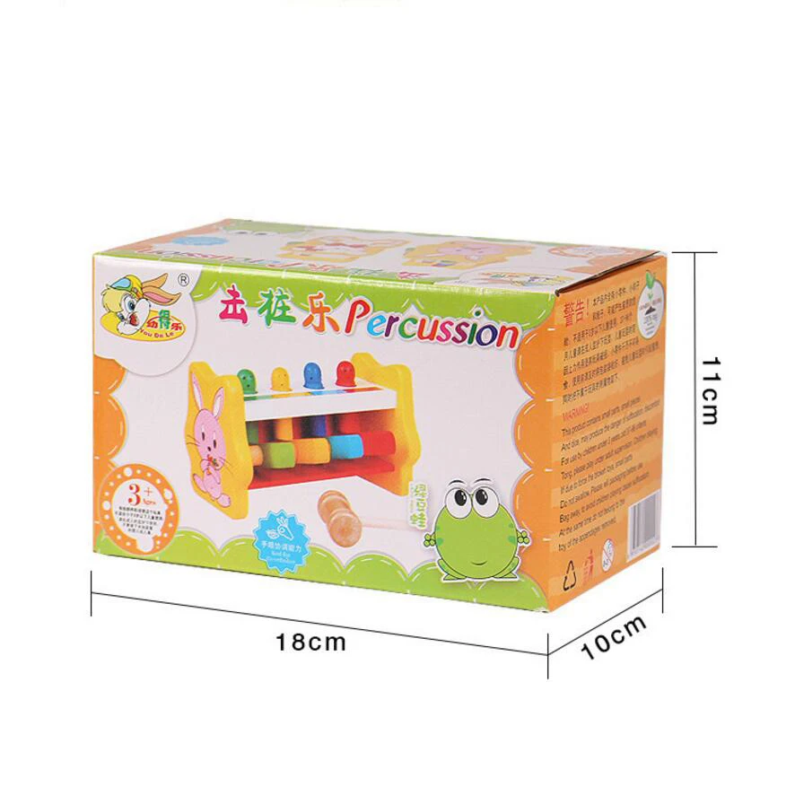 Деревянные игрушки Красочный ритм 4 Строительные блоки игра пилинг стол раннее
