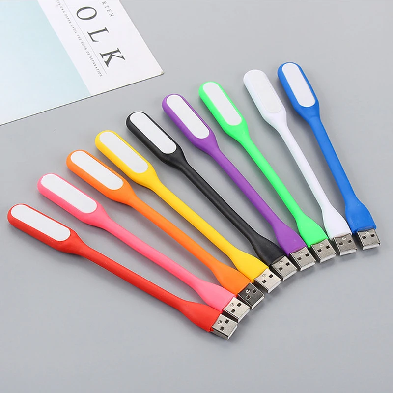 Многоцветная usb Светодиодная лампа для внешнего аккумулятора компьютера ПК