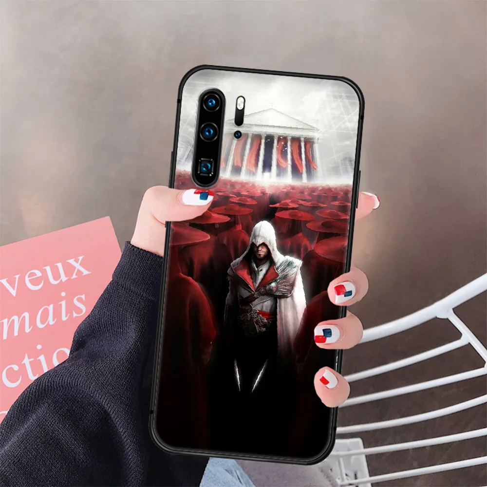 

Assassin's Creed Game Phone Case Cover Hull For Huawei P8 P9 P10 P20 P30 P40 Lite Pro Plus Smart Z 2019 black Etui 3D Shell Soft
