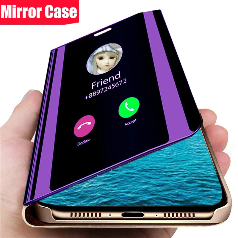 Smart mi rror флип чехол для телефона для Xiao mi Red mi Note 8 Pro Not 7 8A 7A A7 A8 чехол s Чехол для Xio mi A3 9T 9 A2 Lite 8 светильник mi 9T